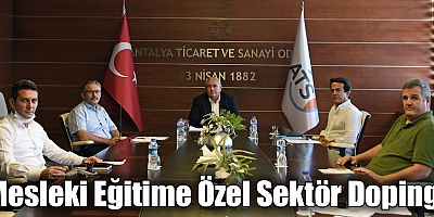 Mesleki Eğitime Özel Sektör Dopingi