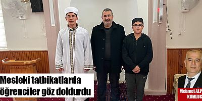 Mesleki tatbikatlarda öğrenciler göz doldurdu