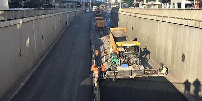 Meydan Altgeçidi asfaltı yenilendi