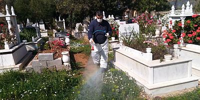 Mezarlıklara yaz temizliği
