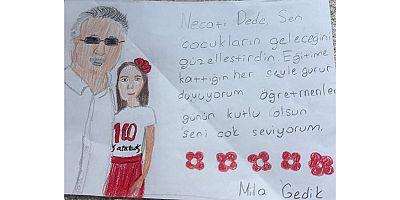 Mila’dan Başkan Topaloğlu’na duygulandıran Öğretmenler Günü sürprizi