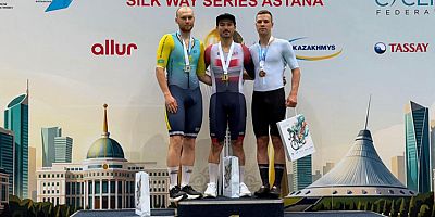 Milli bisikletçilerimizden Astana’da pist bisikleti yarışlarında altın ve gümüş madalya gururu