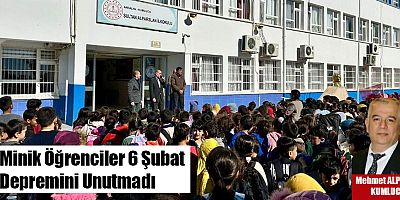 Minik Öğrenciler 6 Şubat Depremini Unutmadı
