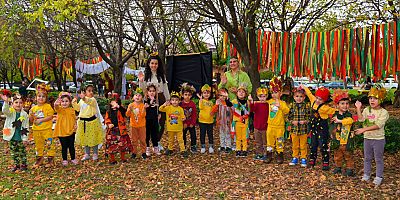 Minik öğrencilerden sonbahar etkinliği