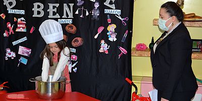 Minikler meslek öğrendi