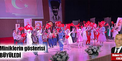 Miniklerin gösterisi büyüledi