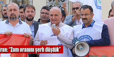 Miran: “Zam oranını şerh düştük”