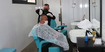 Mobil Kuaför Kaş, Demre ve Kumluca’da hizmet verdi