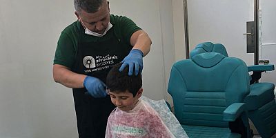 Mobil kuaför Korkuteli’nde hizmet verdi