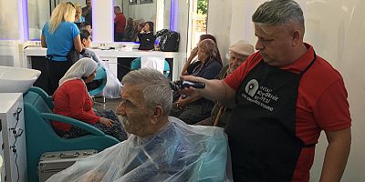 Mobil kuaför tırı Antalya’nın her yerinde