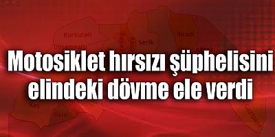 Motosiklet hırsızı şüphelisini elindeki dövme ele verdi