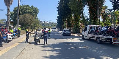 Motosiklet sürücülerine ceza yağdı