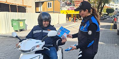 Motosiklet sürücülerine trafik bilgilendirmesi