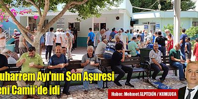 Muharrem Ayı'nın Son Aşuresi Yeni Camii'de idi
