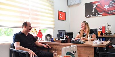 Muhtarlar Derneği'nin ilk kadın başkanına Başkan Kotan'dan hayırlı olsun ziyareti