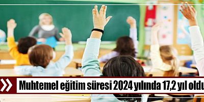 Muhtemel eğitim süresi 2024 yılında 17,2 yıl oldu
