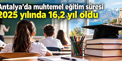 Muhtemel eğitim süresi 2025 yılında 16,8 yıl oldu