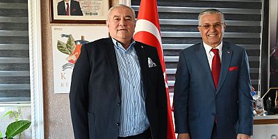 Muratpaşa Belediyesi Aday Adayı Çetin’den Başkan Topaloğlu’na ziyaret