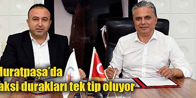 Muratpaşa’da taksi durakları tek tip oluyor