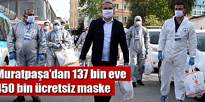 Muratapaşa’dan 137 bin eve 450 bin ücretsiz maske