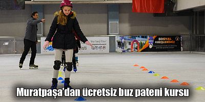 Muratpaşa’dan ücretsiz buz pateni kursu