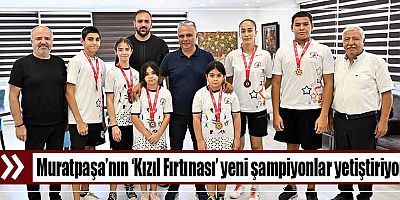 Muratpaşa’nın ‘Kızıl Fırtınası’ yeni şampiyonlar yetiştiriyor