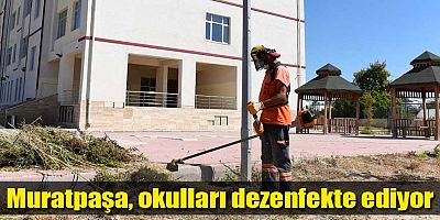 Muratpaşa, okulları dezenfekte ediyor
