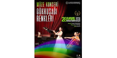 Müze bahçesinde Gökkuşağı Renkleri