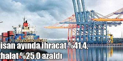 Nisan ayında ihracat %41