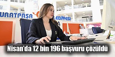 Nisan’da 12 bin 196 başvuru çözüldü