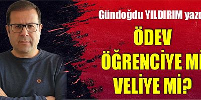 ÖDEV ÖĞRENCİYE Mİ VELİYE Mİ?