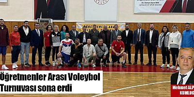 Öğretmenler Arası Voleybol Turnuvası sona erdi