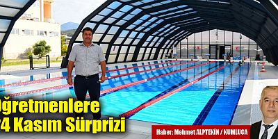 Öğretmenler Günü Dolayısıyla Öğretmenlere Ücretsiz Havuz