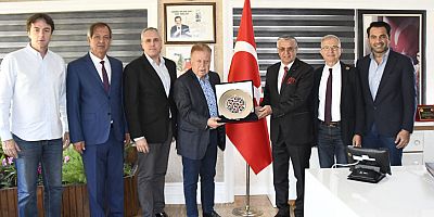 Okan’dan Başkan Topaloğlu’na ziyaret