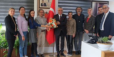 Okul aile birliğinden Başkan Topaloğlu’na ziyaret