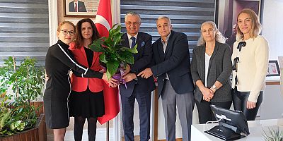 Okul aile birliğinden Başkan Topaloğlu’na ziyaret 