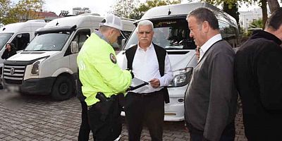 Okul çevreleri ile servis araçları denetlendi