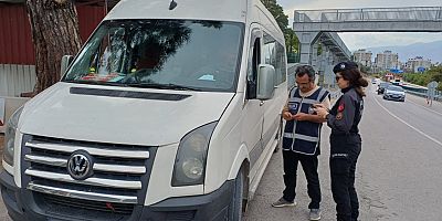 Okul çevreleri ve servis araçları denetlendi