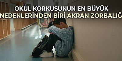 Okul korkusunun en büyük nedenlerinden biri akran zorbalığı