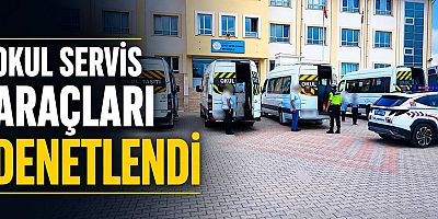 Okul Servis Araçları Denetlendi