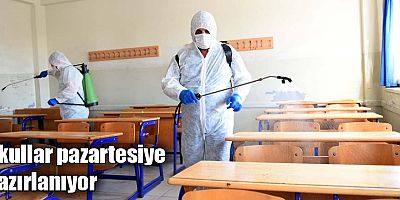 Okullar pazartesiye hazırlanıyor