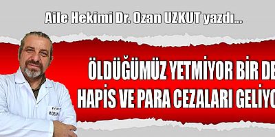 ÖLDÜĞÜMÜZ YETMİYOR BİR DE HAPİS VE PARA CEZALARI GELİYOR