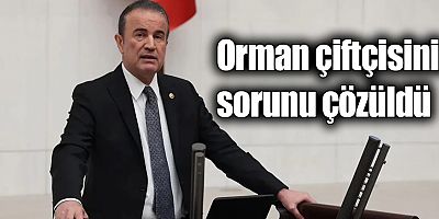Orman çiftçisinin sorunu çözüldü