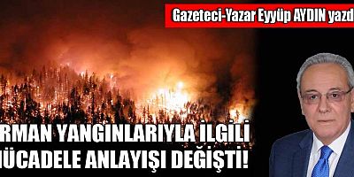 ORMAN YANGINLARIYLA İLGİLİ MÜCADELE ANLAYIŞI DEĞİŞTİ!