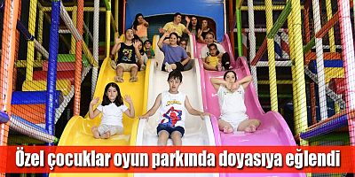 Özel çocuklar oyun parkında doyasıya eğlendi