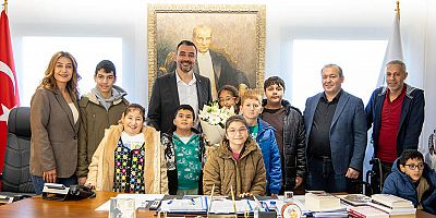 Özel eğitim öğrencilerinden Manavgat Belediyesi'ne ziyaret