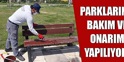 Parkların bakım onarımı yapılıyor
