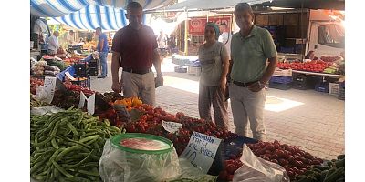 Pazarlarda etiket kontrolü yapıldı