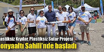 Plastiksiz Kıyılar, Plastiksiz Sular Projesi Konyaaltı Sahili’nde başladı