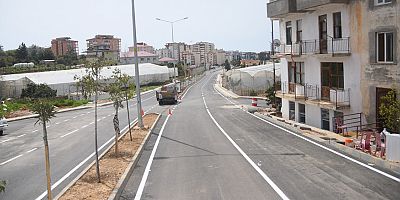 Portakal caddesi yol çizgileri ile daha güvenli